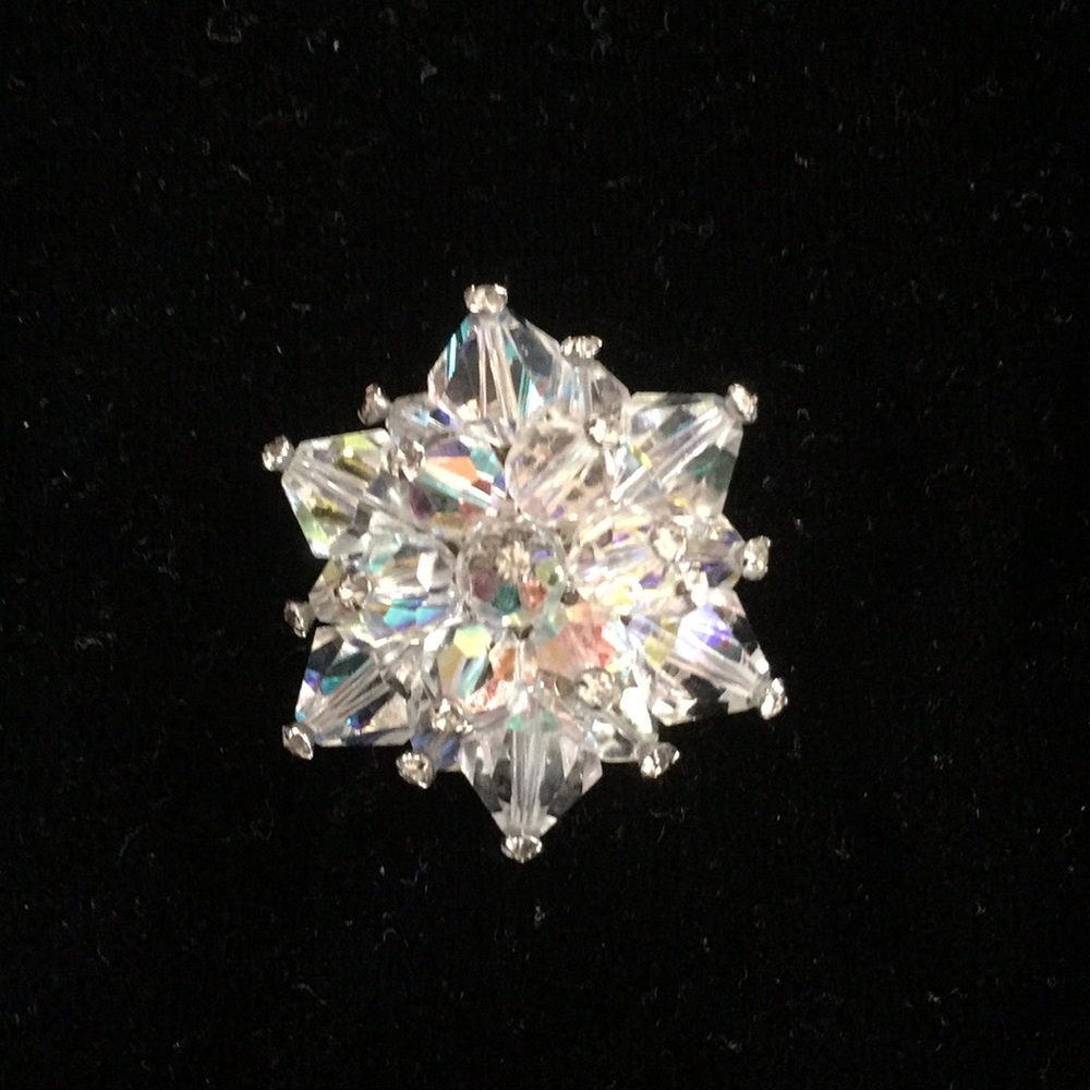 Crystal Bead Brooch